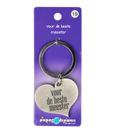 Sleutelhanger Beste Meester 10cm